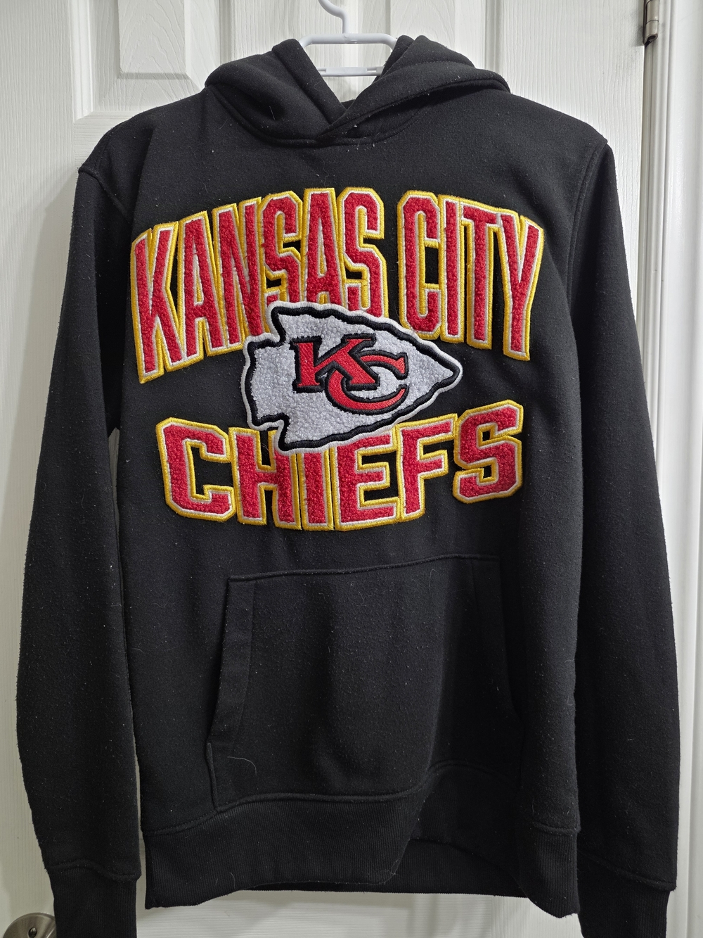 OFFICIAL NFL Kansas City Chiefs Graphic Hoodie Black Red - Size S